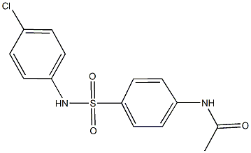 N-{4-[(4-chloroanilino)sulfonyl]phenyl}acetamide Struktur