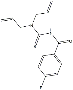 N,N-diallyl-N'-(4-fluorobenzoyl)thiourea Struktur