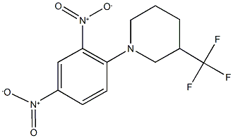 1-{2,4-bisnitrophenyl}-3-(trifluoromethyl)piperidine Struktur