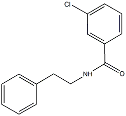 3-chloro-N-(2-phenylethyl)benzamide Struktur