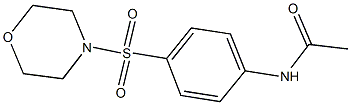 N-[4-(4-morpholinylsulfonyl)phenyl]acetamide Struktur