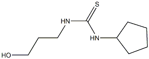 N-cyclopentyl-N'-(3-hydroxypropyl)thiourea Struktur