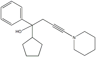 1-cyclopentyl-1-phenyl-4-(1-piperidinyl)-3-butyn-1-ol Struktur