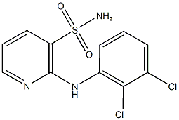 2-(2,3-dichloroanilino)-3-pyridinesulfonamide Struktur