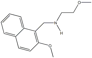 2-methoxy-N-[(2-methoxy-1-naphthyl)methyl]ethanamine Struktur