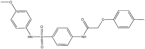 N-{4-[(4-methoxyanilino)sulfonyl]phenyl}-2-(4-methylphenoxy)acetamide Struktur