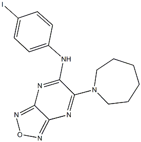 6-(1-azepanyl)-N-(4-iodophenyl)[1,2,5]oxadiazolo[3,4-b]pyrazin-5-amine Struktur