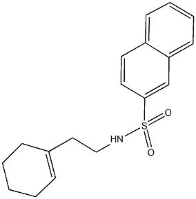 N-[2-(1-cyclohexen-1-yl)ethyl]-2-naphthalenesulfonamide Struktur