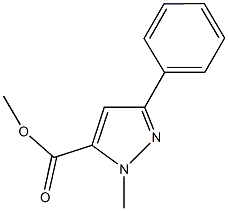 methyl 1-methyl-3-phenyl-1H-pyrazole-5-carboxylate Struktur