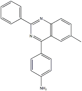 4-(6-methyl-2-phenyl-4-quinazolinyl)aniline Struktur