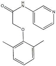 2-(2,6-dimethylphenoxy)-N-(3-pyridinyl)acetamide Struktur