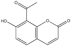 8-acetyl-7-hydroxy-2H-chromen-2-one Struktur