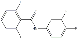 N-(3,4-difluorophenyl)-2,6-difluorobenzamide Struktur