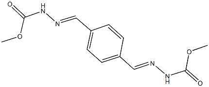 methyl 2-{4-[2-(methoxycarbonyl)carbohydrazonoyl]benzylidene}hydrazinecarboxylate Struktur