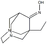 1-ethyl-3,6-diazatricyclo[4.3.1.1~3,8~]undecan-9-one oxime Struktur