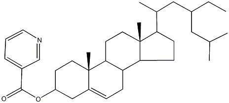 23-ethylcholest-5-en-3-yl nicotinate Struktur