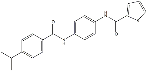 N-{4-[(4-isopropylbenzoyl)amino]phenyl}-2-thiophenecarboxamide Struktur