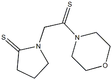 1-[2-(4-morpholinyl)-2-thioxoethyl]-2-pyrrolidinethione Struktur