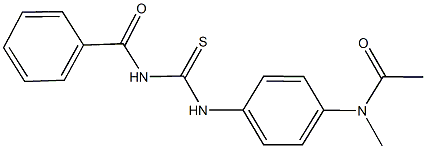 N-(4-{[(benzoylamino)carbothioyl]amino}phenyl)-N-methylacetamide Struktur