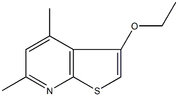 3-ethoxy-4,6-dimethylthieno[2,3-b]pyridine Struktur