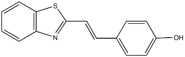 4-[2-(1,3-benzothiazol-2-yl)vinyl]phenol Struktur