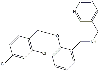 N-{2-[(2,4-dichlorobenzyl)oxy]benzyl}-N-(3-pyridinylmethyl)amine Struktur