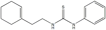 N-(2-cyclohex-1-en-1-ylethyl)-N'-phenylthiourea Struktur