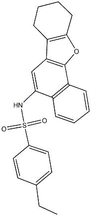 4-ethyl-N-(7,8,9,10-tetrahydronaphtho[1,2-b][1]benzofuran-5-yl)benzenesulfonamide Struktur