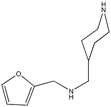 N-(2-furylmethyl)-N-(4-piperidinylmethyl)amine Struktur