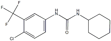 N-[4-chloro-3-(trifluoromethyl)phenyl]-N'-cyclohexylurea Struktur