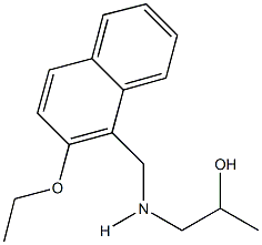 1-{[(2-ethoxy-1-naphthyl)methyl]amino}-2-propanol Struktur