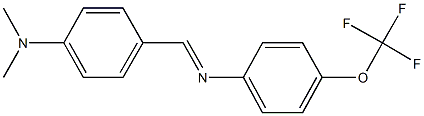 N-[4-(dimethylamino)benzylidene]-N-[4-(trifluoromethoxy)phenyl]amine Struktur