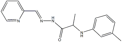 N'-(2-pyridinylmethylene)-2-(3-toluidino)propanohydrazide Struktur