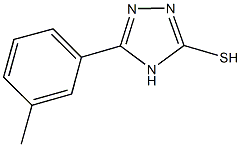 5-(3-methylphenyl)-2,4-dihydro-3H-1,2,4-triazole-3-thione Struktur