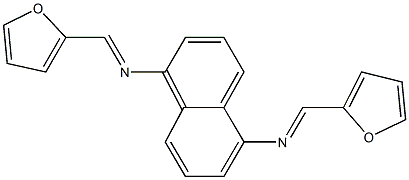 N-(2-furylmethylene)-N-{5-[(2-furylmethylene)amino]-1-naphthyl}amine Struktur