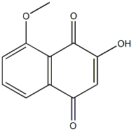 2-hydroxy-8-methoxynaphthoquinone Struktur