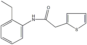 N-(2-ethylphenyl)-2-thien-2-ylacetamide Struktur