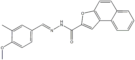 N'-(4-methoxy-3-methylbenzylidene)naphtho[2,1-b]furan-2-carbohydrazide Struktur