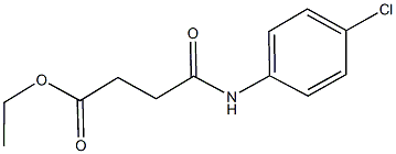 ethyl 4-(4-chloroanilino)-4-oxobutanoate Struktur