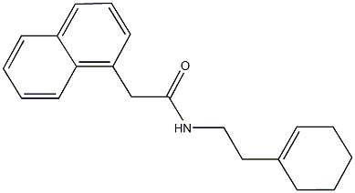 N-(2-cyclohex-1-en-1-ylethyl)-2-(1-naphthyl)acetamide Struktur