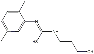 N'-(2,5-dimethylphenyl)-N-(3-hydroxypropyl)carbamimidothioic acid Struktur