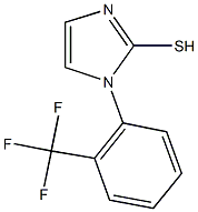 1-[2-(trifluoromethyl)phenyl]-1H-imidazol-2-yl hydrosulfide Struktur