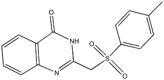 2-{[(4-methylphenyl)sulfonyl]methyl}-4(3H)-quinazolinone Struktur