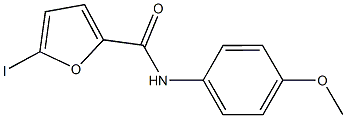 5-iodo-N-(4-methoxyphenyl)-2-furamide Struktur