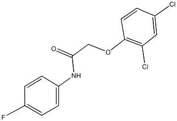 2-(2,4-dichlorophenoxy)-N-(4-fluorophenyl)acetamide Struktur