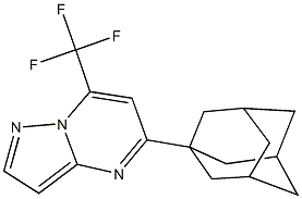 5-(1-adamantyl)-7-(trifluoromethyl)pyrazolo[1,5-a]pyrimidine Struktur