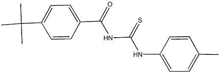 N-(4-tert-butylbenzoyl)-N'-(4-methylphenyl)thiourea Struktur