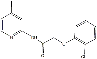 2-(2-chlorophenoxy)-N-(4-methyl-2-pyridinyl)acetamide Struktur