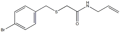 N-allyl-2-[(4-bromobenzyl)sulfanyl]acetamide Struktur