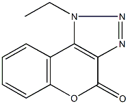 1-ethylchromeno[3,4-d][1,2,3]triazol-4(1H)-one Struktur